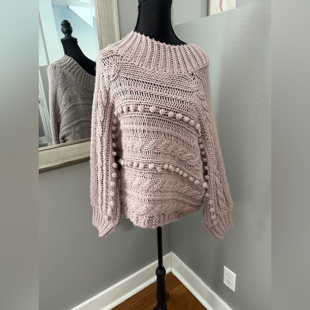 Day & Night Knit Oversized Sweater Bobbles Cottagecore Size S/M.